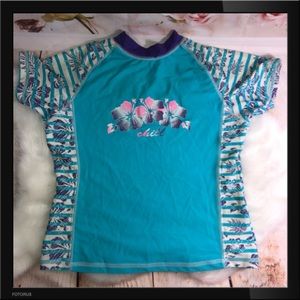 Girls short sleeved rash guard